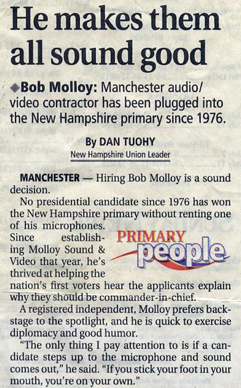 New Hampshire Union Leader - July 15, 2007