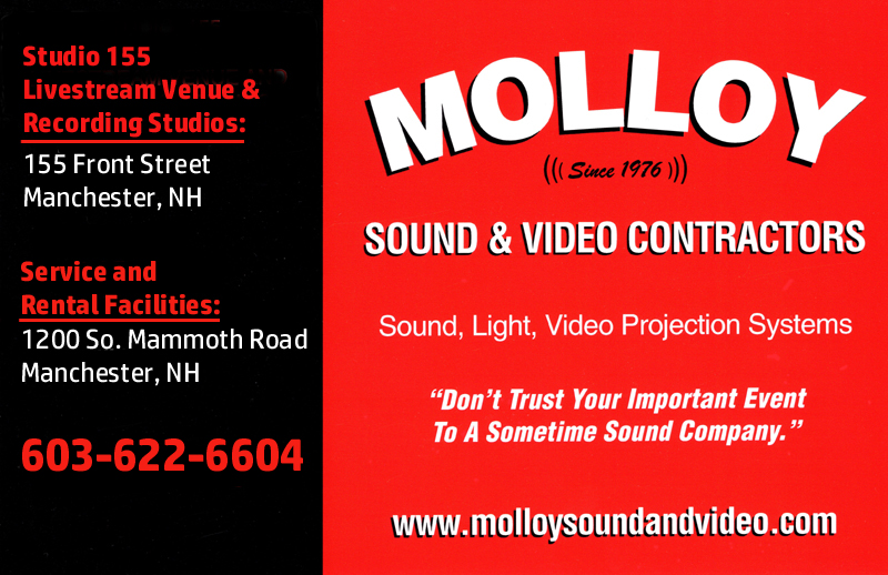 Molloy Sound & Video Contractors, 1200 South Mammoth Road, Manchester, NH 03109 | 603-622-6604